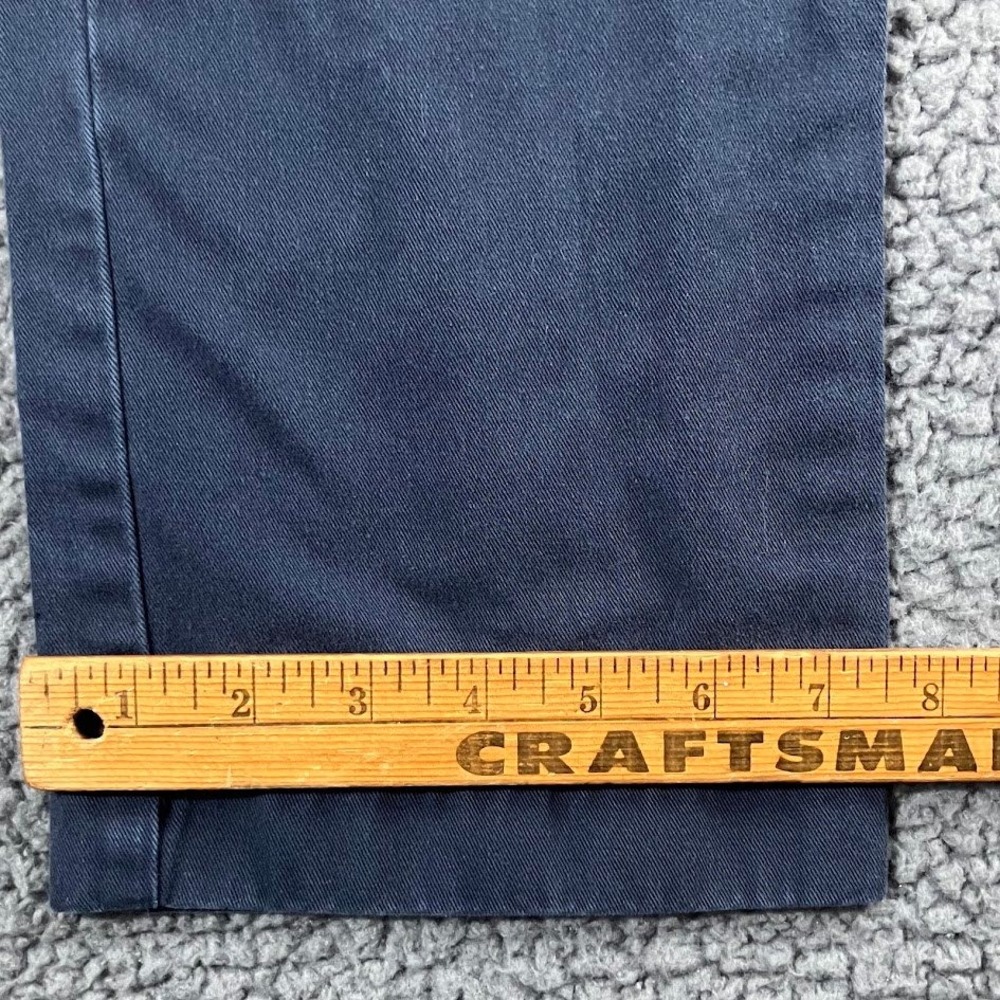 J.Crew Mens 31x30 Navy Blue 100% Cotton Straight‎ Leg Chino Pants - Picture 7 of 10
